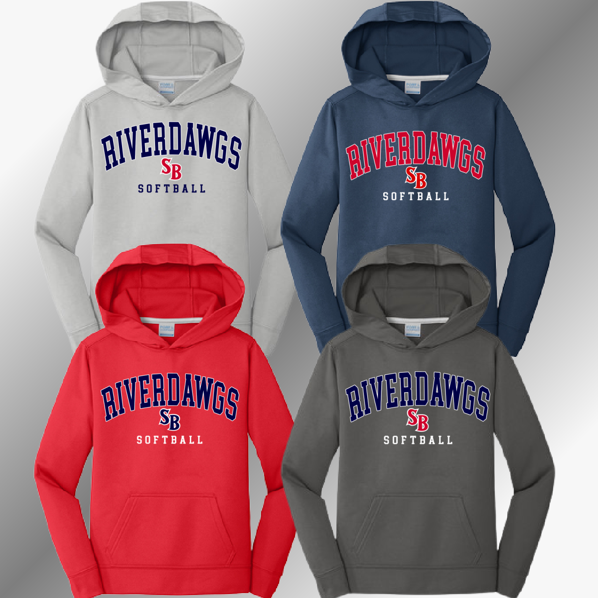 Saginaw Bay Riverdawgs SOFTBALL - Dri Fit Hoodie (Youth & Adult)