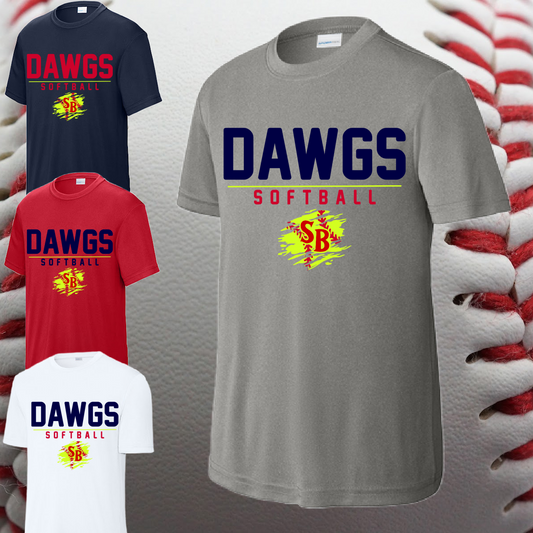 Saginaw Bay Riverdawgs SOFTBALL - Dri Fit Tee (Youth & Adult)