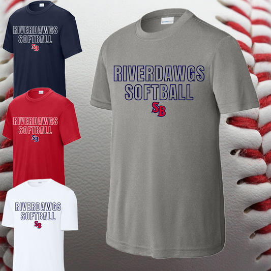 Saginaw Bay Riverdawgs SOFTBALL - Dri Fit Tee (Youth & Adult)