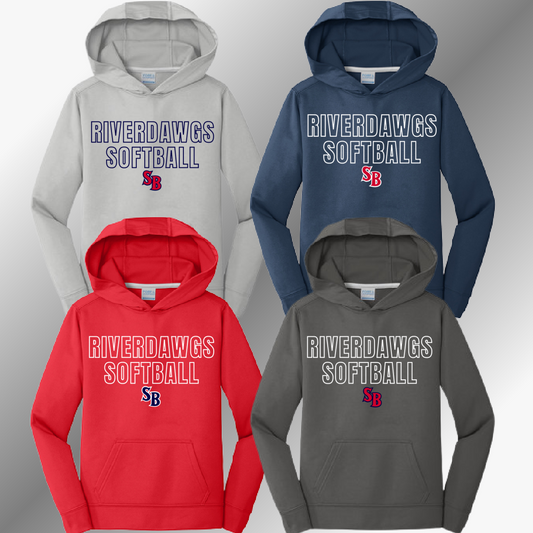 Saginaw Bay Riverdawgs SOFTBALL - Dri Fit Hoodie (Youth & Adult)
