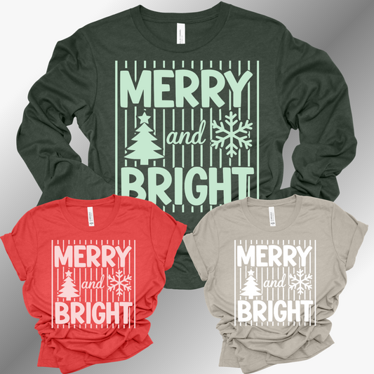 Merry & Bright - Bella Canvas Tee