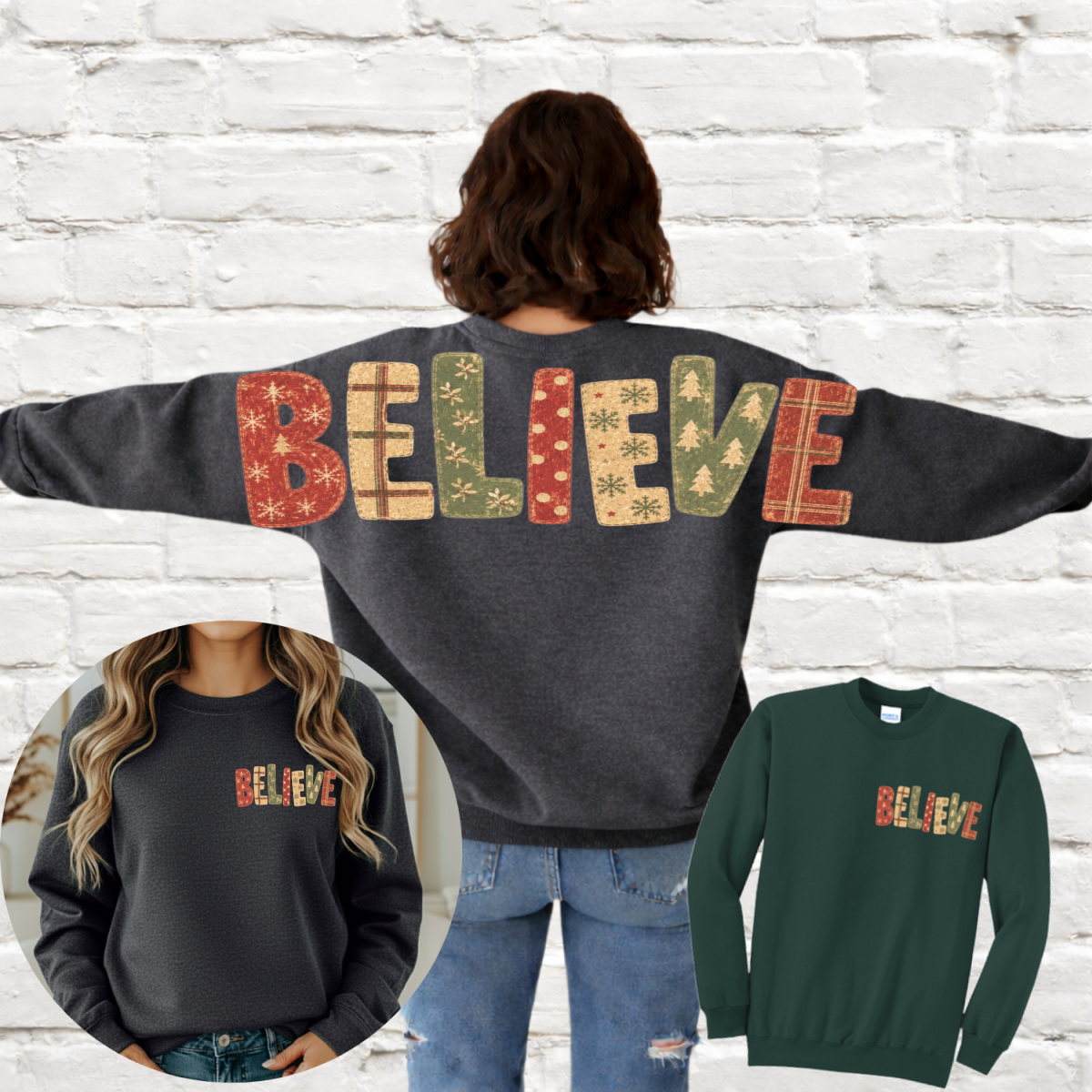 BELIEVE Across the Back - Sweatshirt