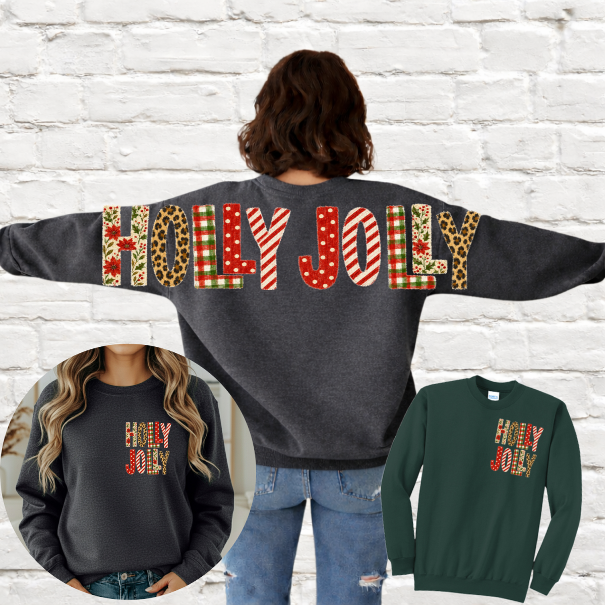 HOLLY JOLLY Across the Back - Sweatshirt