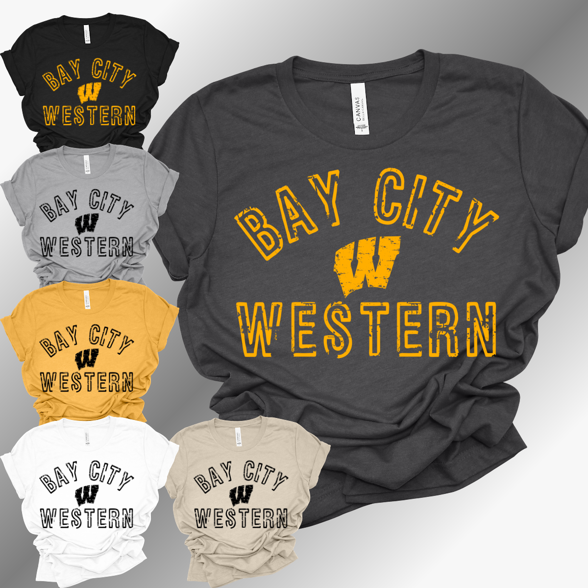 Bay City Western Warriors - Bella Canvas Tee (Toddler, Youth, Adult)