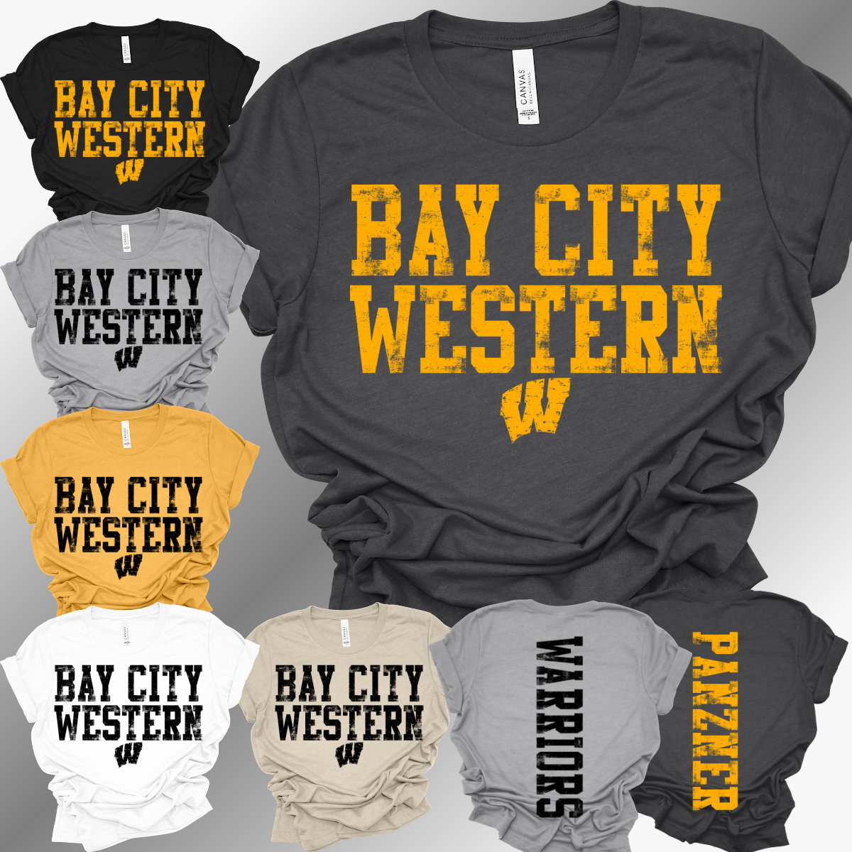 Bay City Western Warriors - Bella Canvas Tee (Toddler, Youth, Adult)