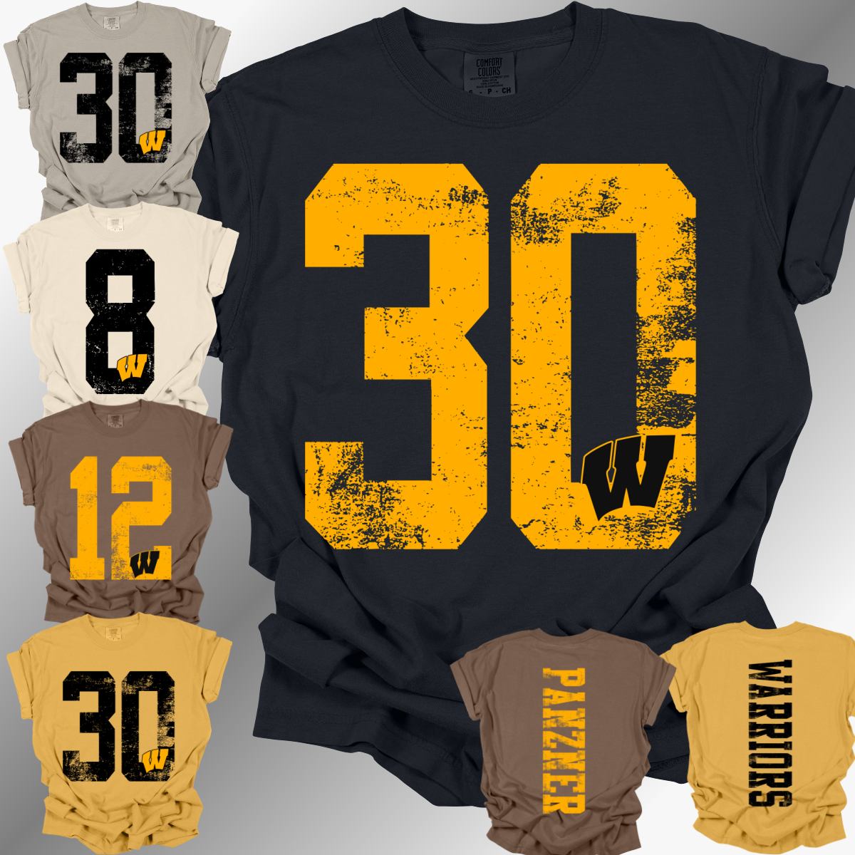 Bay City Western Warriors - Comfort Colors Tee (Adult)