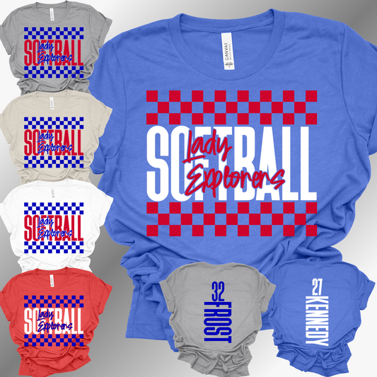 Lady Explorers Softball - LEX Premium Tee (Toddler, Youth & Adult)