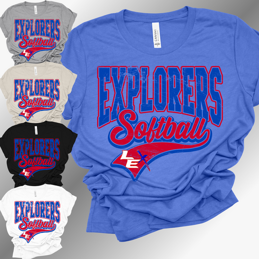 Lady Explorers Softball - LEX Premium Tee (Toddler, Youth & Adult)