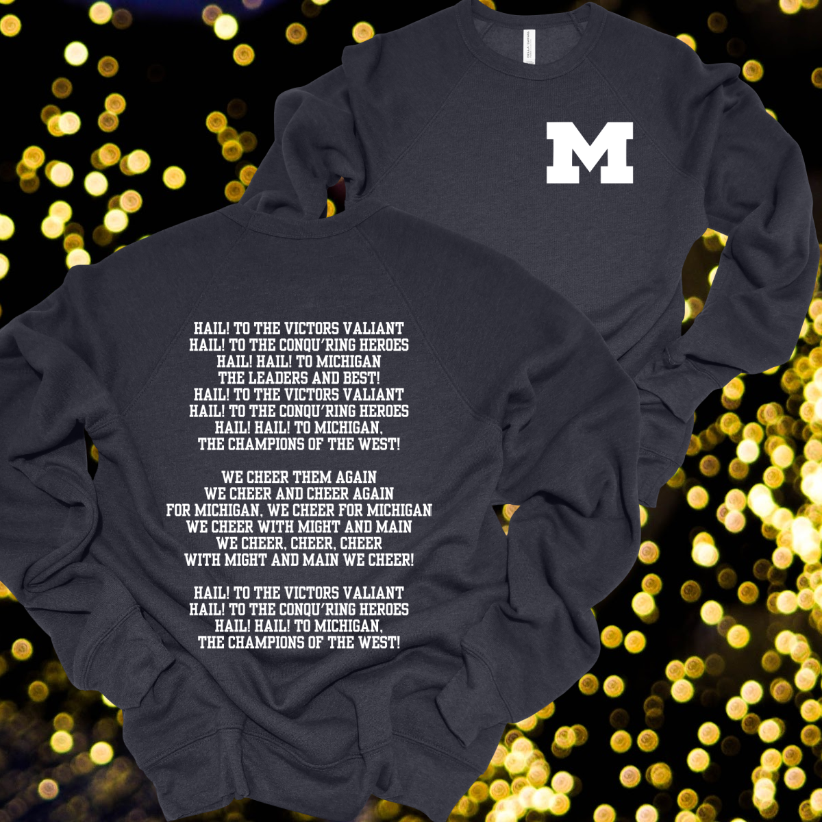 Fight Song Premium Sweatshirt-Navy (Adult) - MADE TO ORDER/TWO WEEKS