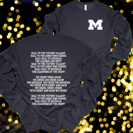 Fight Song Premium Sweatshirt-Navy (Adult) - MADE TO ORDER/TWO WEEKS