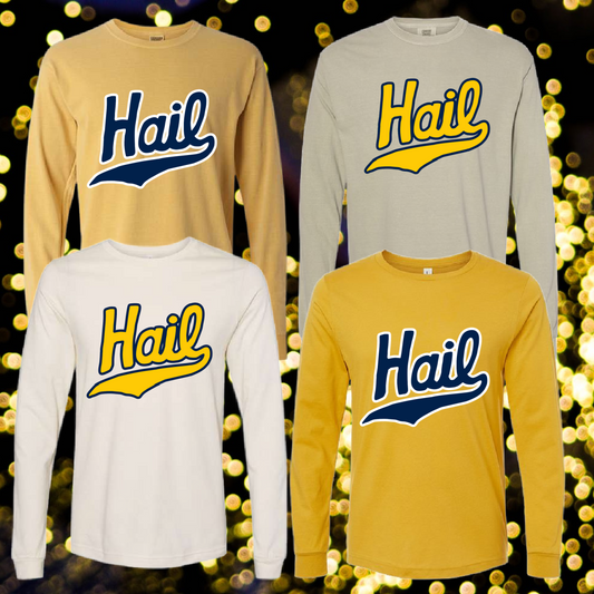 Retro Hail Long Sleeve Tee (Adult) - MADE TO ORDER/TWO WEEKS