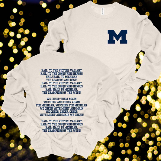 Fight Song Premium Sweatshirt-Dust (Adult) - MADE TO ORDER/TWO WEEKS