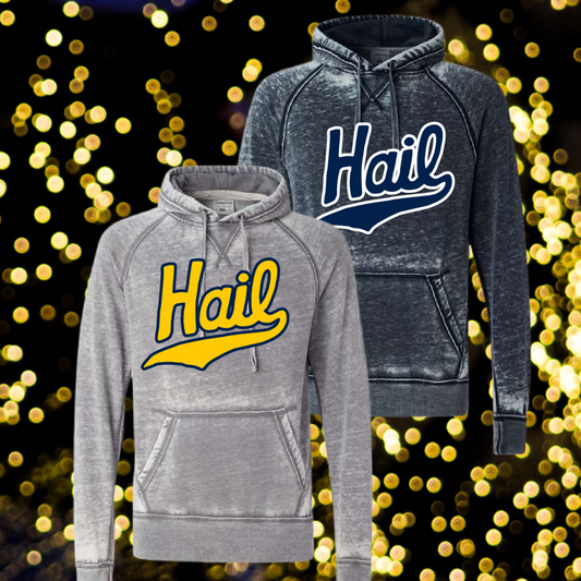 Retro Hail Premium Acid Washed Hoodie (Adult) - MADE TO ORDER/TWO WEEKS