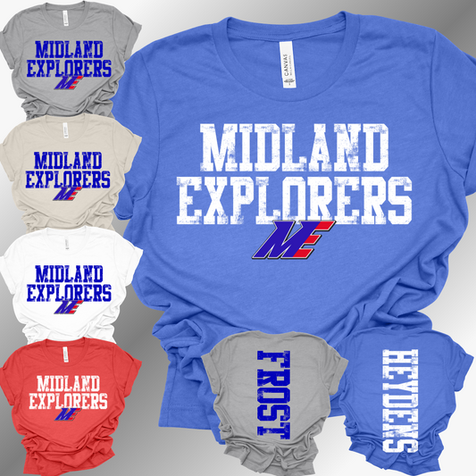 Midland Explorers Baseball - Premium Tee (Toddler, Youth & Adult)