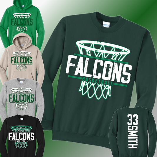Freeland Falcons Basketball - Basic Sweatshirt (Youth & Adult)