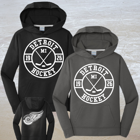 Detroit Founded Dri-Fit Hoodie (Youth) - PREORDER - WILL SHIP BY 3/11