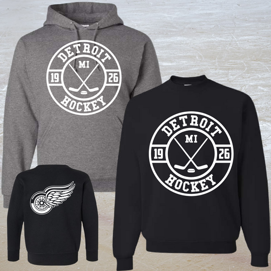 Detroit Founded Standard Crewneck or Hoodie (Adult) - PREORDER - WILL SHIP BY 3/11