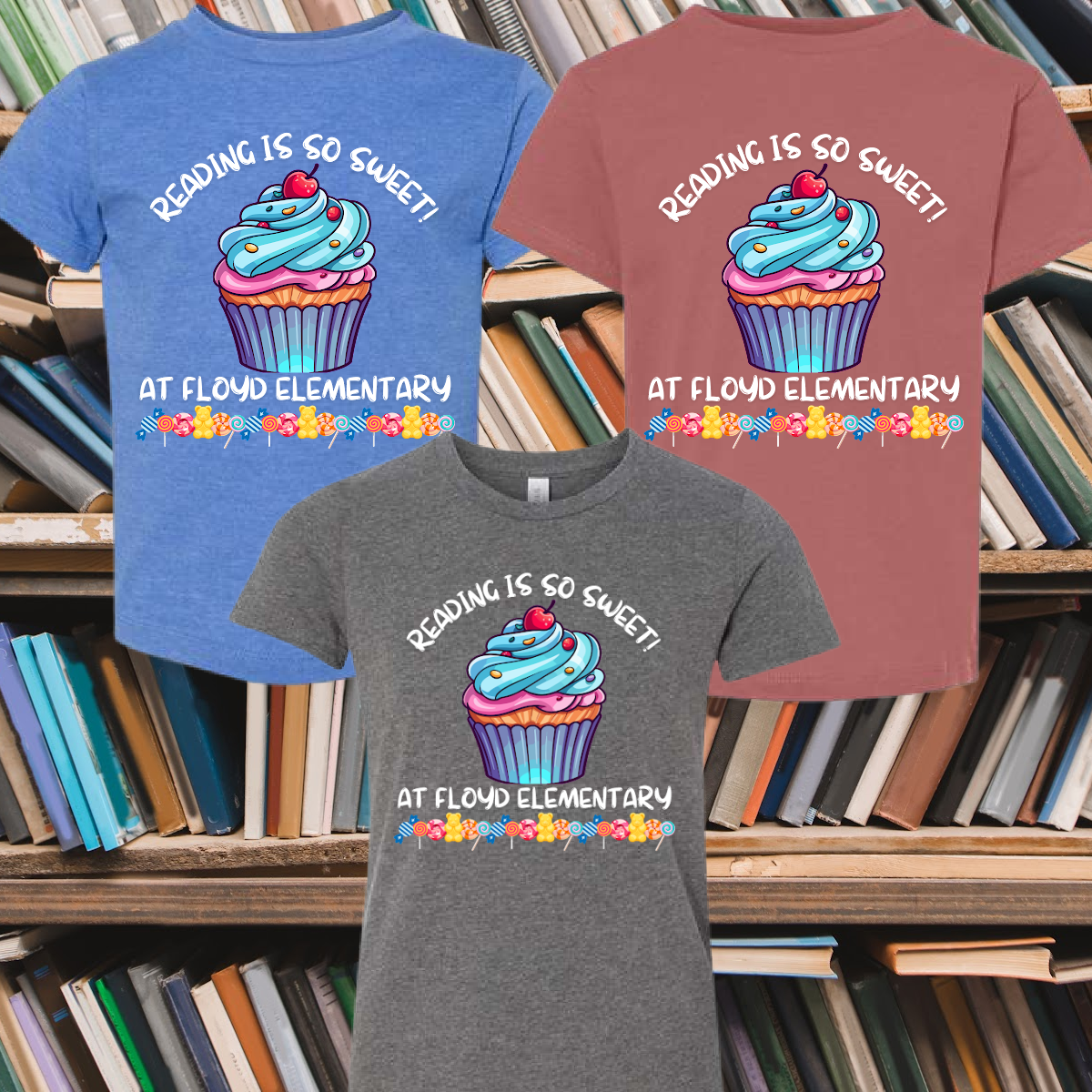 Reading Is So Sweet At Floyd Elementary! (Youth Tees) - PREORDER (2 WEEKS)