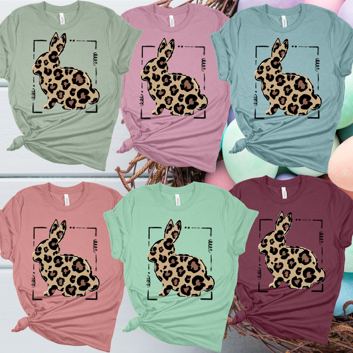 Fat Rabbit Merch Leopard Bunny Tee (Adult) – Fat Bear Designs