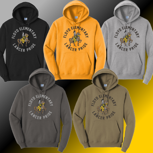 Floyd Lancers - Round Logo Basic Hoodie (Youth & Adult) - MADE TO ORDER/TWO WEEKS