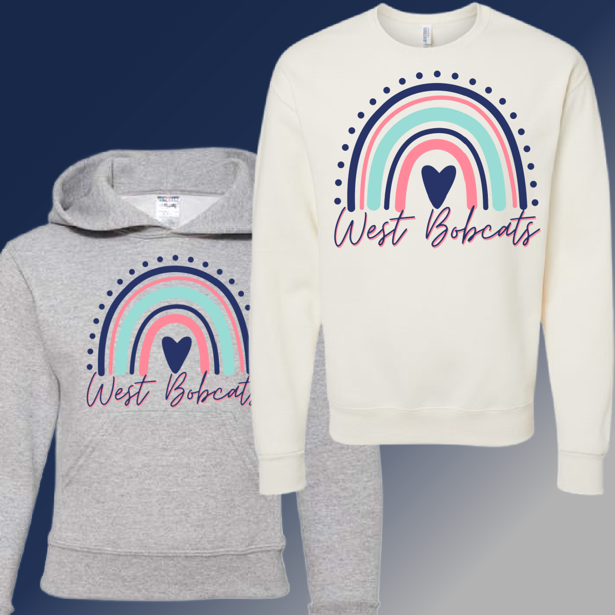 Bangor West  - Rainbow Sweatshirt (Youth & Adult)