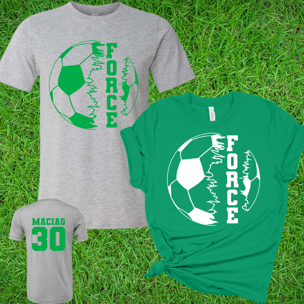 FORCE Soccer Tees/Sweatshirts (Youth & Adult) - MADE TO ORDER/TWO WEEKS