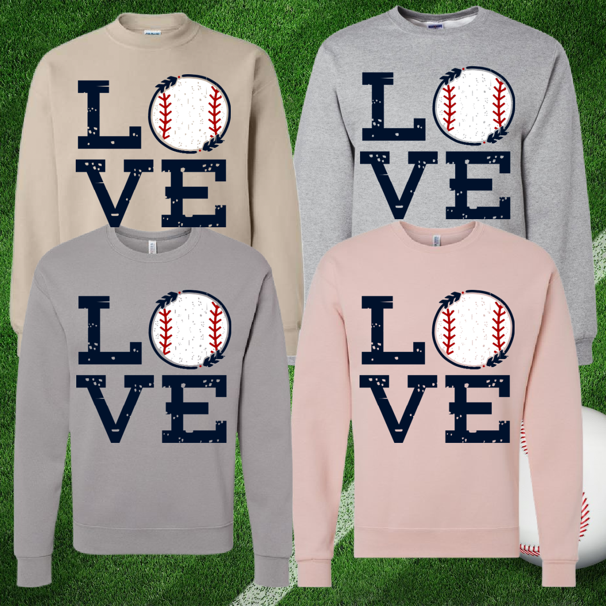 LOVE Baseball Basic Sweatshirt