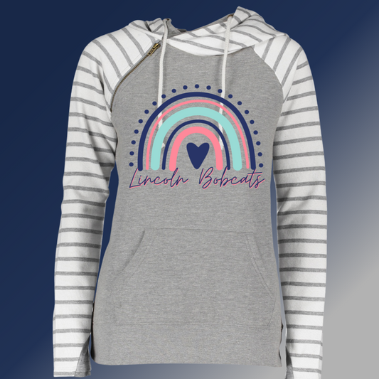 Bangor Lincoln - Rainbow Double Hooded Sweatshirt (Adult)