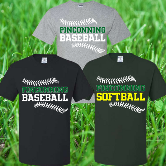 Pinconning Baseball/Softball - Stitches Logo Premium Tee (Youth & Adult)