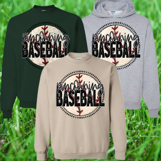 Pinconning Baseball/Softball  - Round Logo Basic Sweatshirt & Hoodie (Youth & Adult)