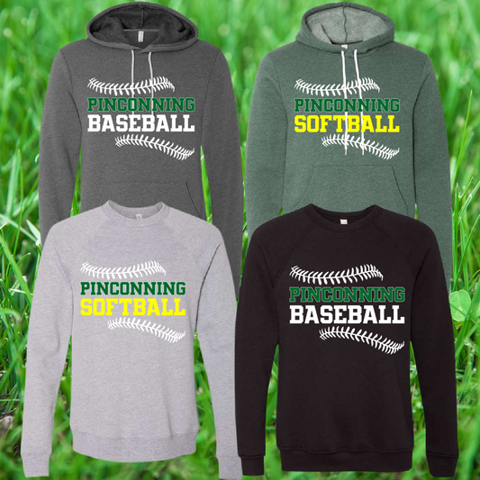 Pinconning Baseball/Softball  -  Logo Stitches Premium Sweatshirt & Hoodie (Adult)