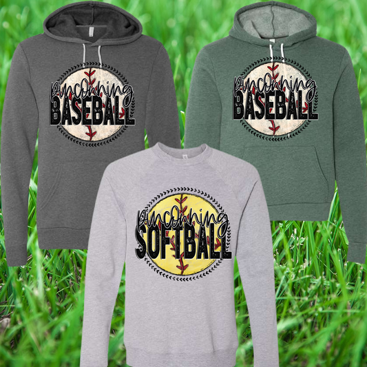 Pinconning Baseball/Softball  - Round Logo Premium Sweatshirt & Hoodie (Adult)