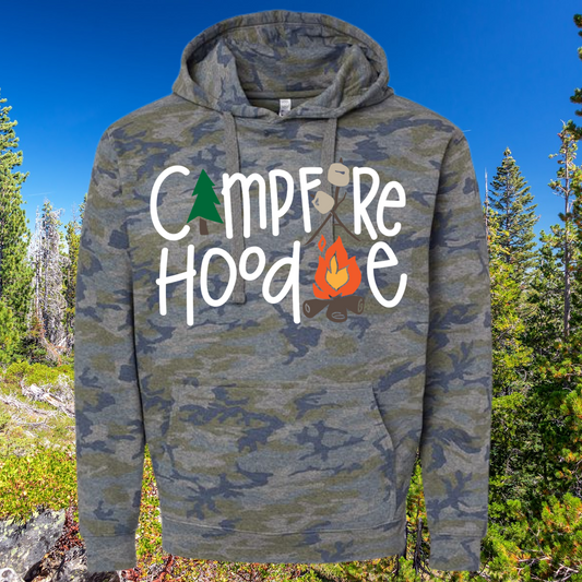 Camouflage Campfire Hoodie (Youth & Adult)