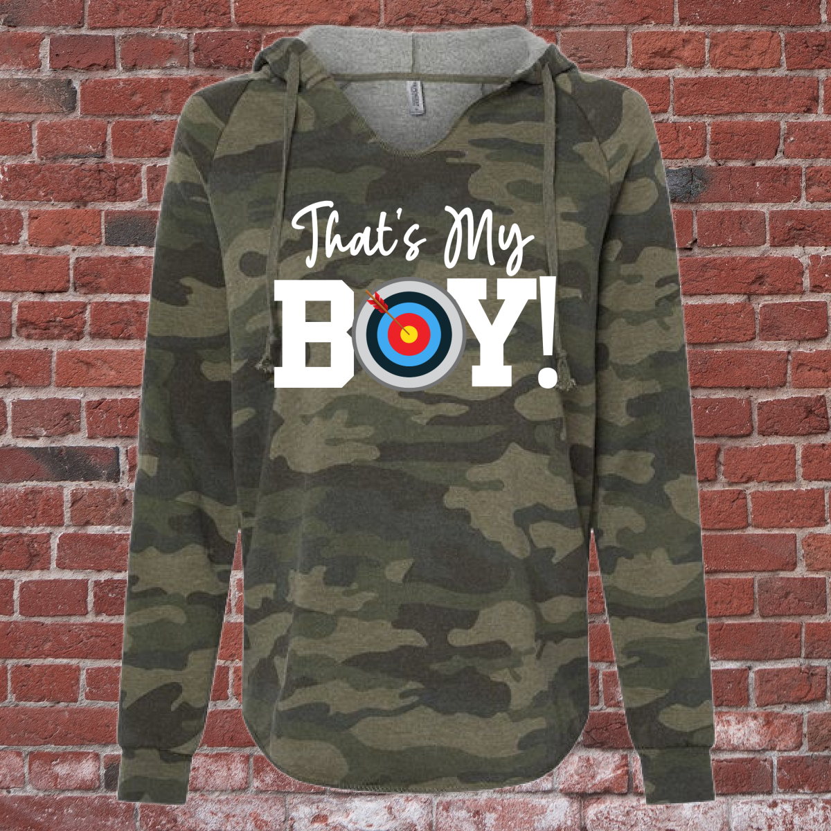 Archery That's My Boy Women's Camo Hoodie - PREORDER