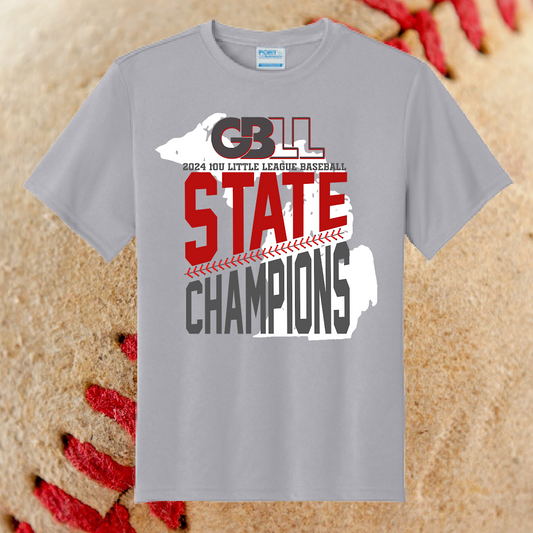 2024 GBLL 10U State Champs - Dri Fit Tees  (Youth & Adult)