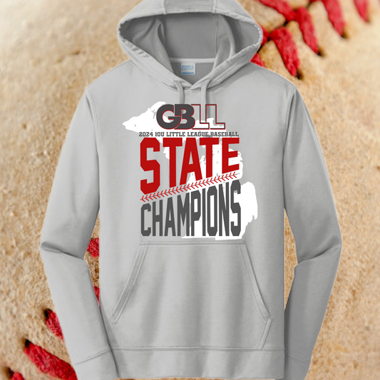 2024 GBLL 10U State Champs - Dri Fit Hoodies  (Youth & Adult)