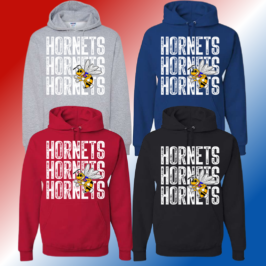 Hemmeter Elementary - Repeating Mascot Basic Hoodie (Youth & Adult) - MADE TO ORDER/TWO WEEKS