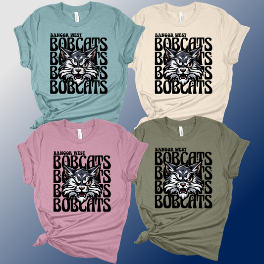 Bangor West - Winking Bobcat Premium Tee - MADE TO ORDER/TWO WEEKS