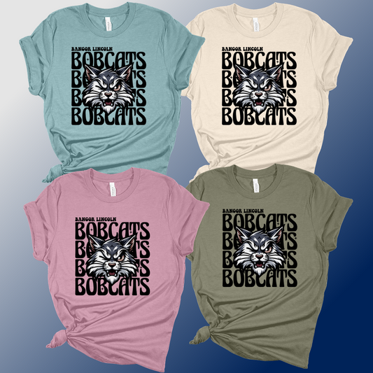 Bangor Lincoln - Winking Bobcat Premium Tee - MADE TO ORDER/TWO WEEKS