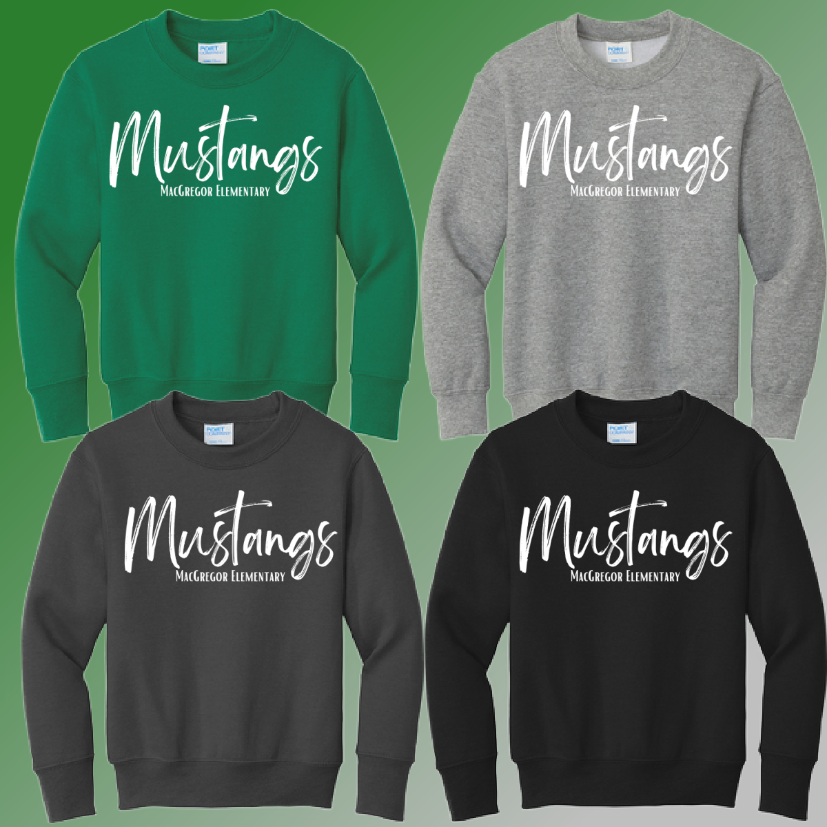 MacGregor Elementary - Simple Basic Crewneck (Youth & Adult) - MADE TO ORDER/TWO WEEKS