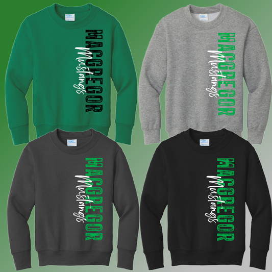 MacGregor Elementary - Vertical Basic Crewneck (Youth & Adult) - MADE TO ORDER/TWO WEEKS