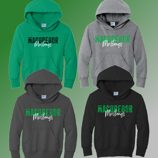 MacGregor Elementary - Stamped Basic Hoodie (Youth & Adult) - MADE TO ORDER/TWO WEEKS