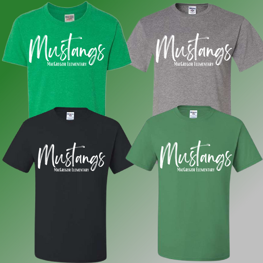 MacGregor Elementary - Simple Lettering Basic Tee (Youth & Adult) - MADE TO ORDER/TWO WEEKS