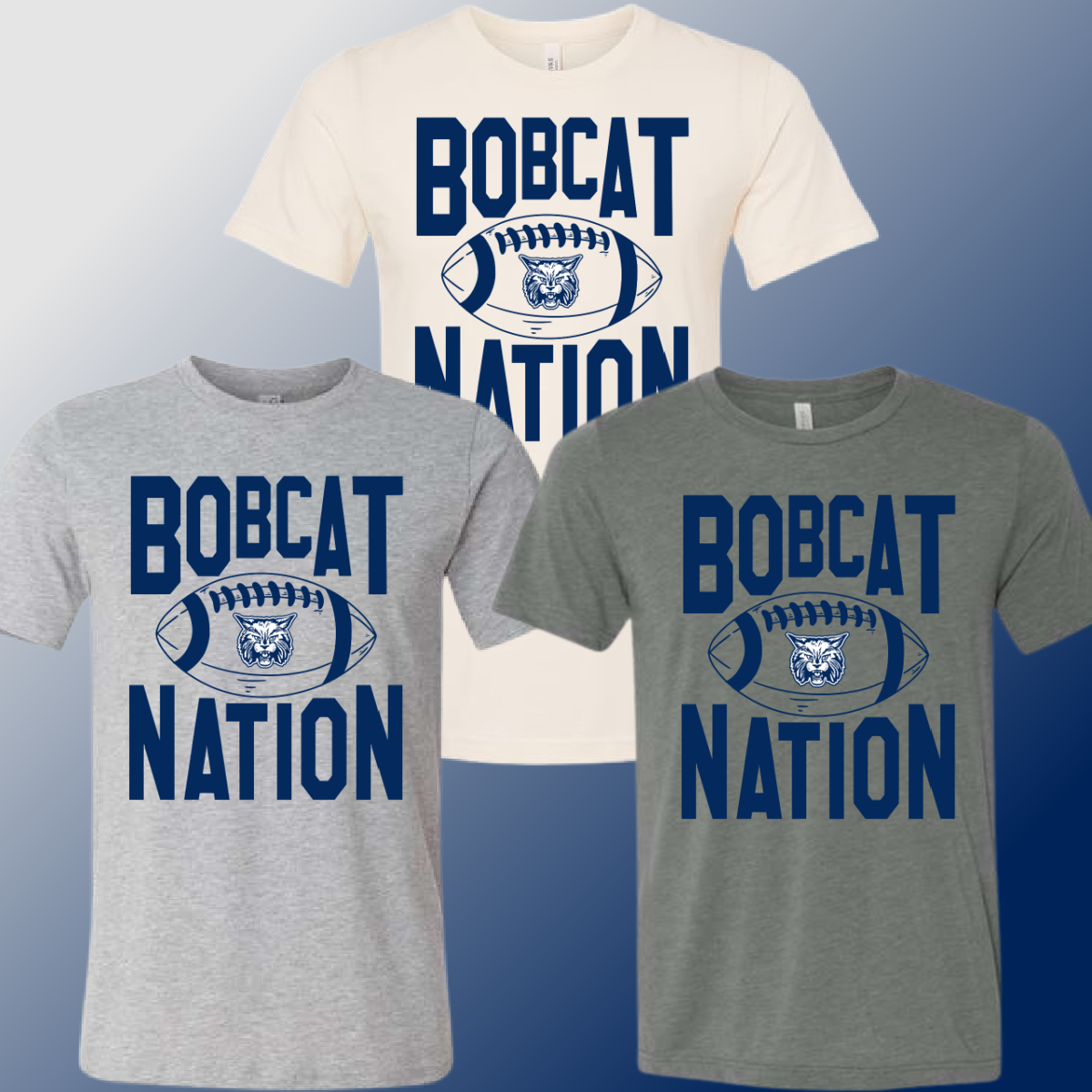 Bangor Central - FOOTBALL Bobcat Nation Premium Tee (Youth & Adult) - MADE TO ORDER/TWO WEEKS