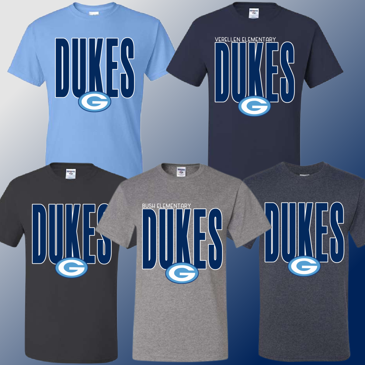 Dukes - Tall Logo Basic Tee (Youth & Adult) - MADE TO ORDER/TWO WEEKS