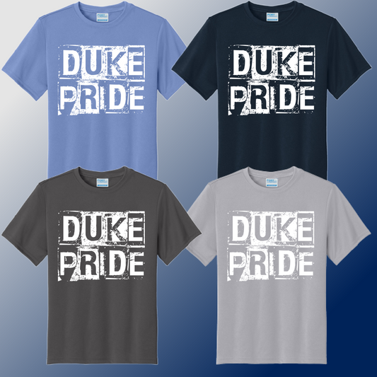 Dukes - Distressed Block Dri Fit Tee (Youth & Adult) - MADE TO ORDER/TWO WEEKS