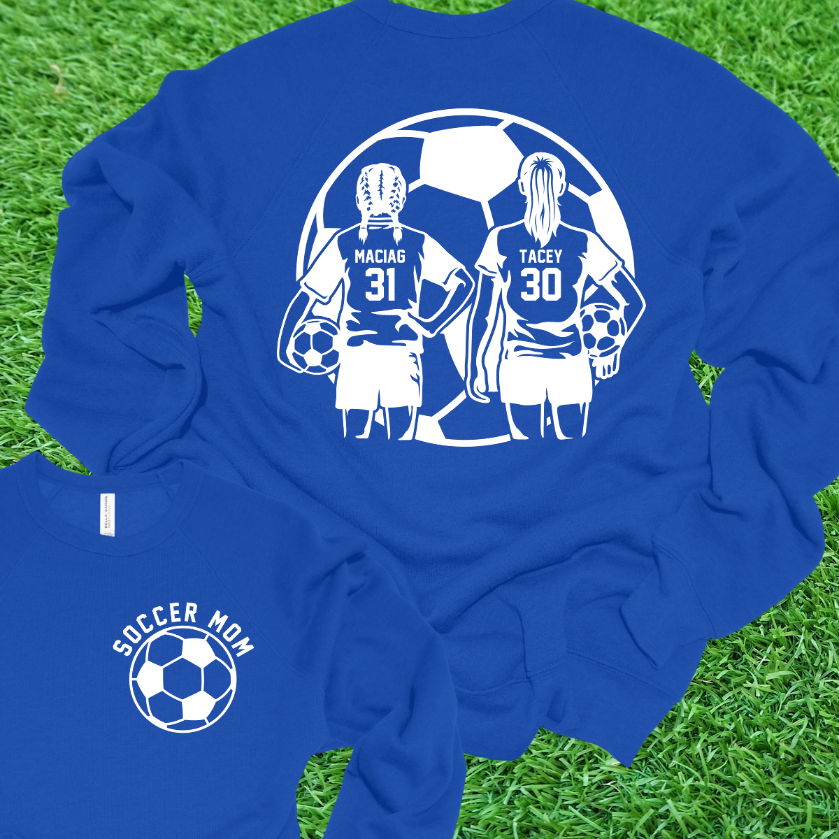 Soccer Player Crewneck Sweatshirt - CUSTOMIZABLE (Adult) - MADE TO ORDER/TWO WEEKS