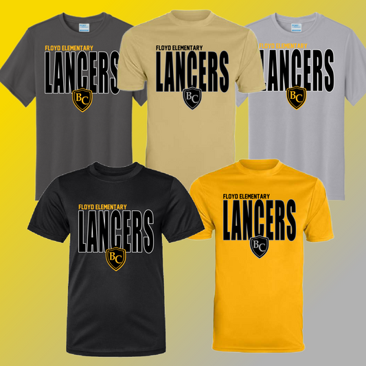 Floyd Lancers - Tall Logo Dri Fit Tee (Youth & Adult) - MADE TO ORDER/TWO WEEKS