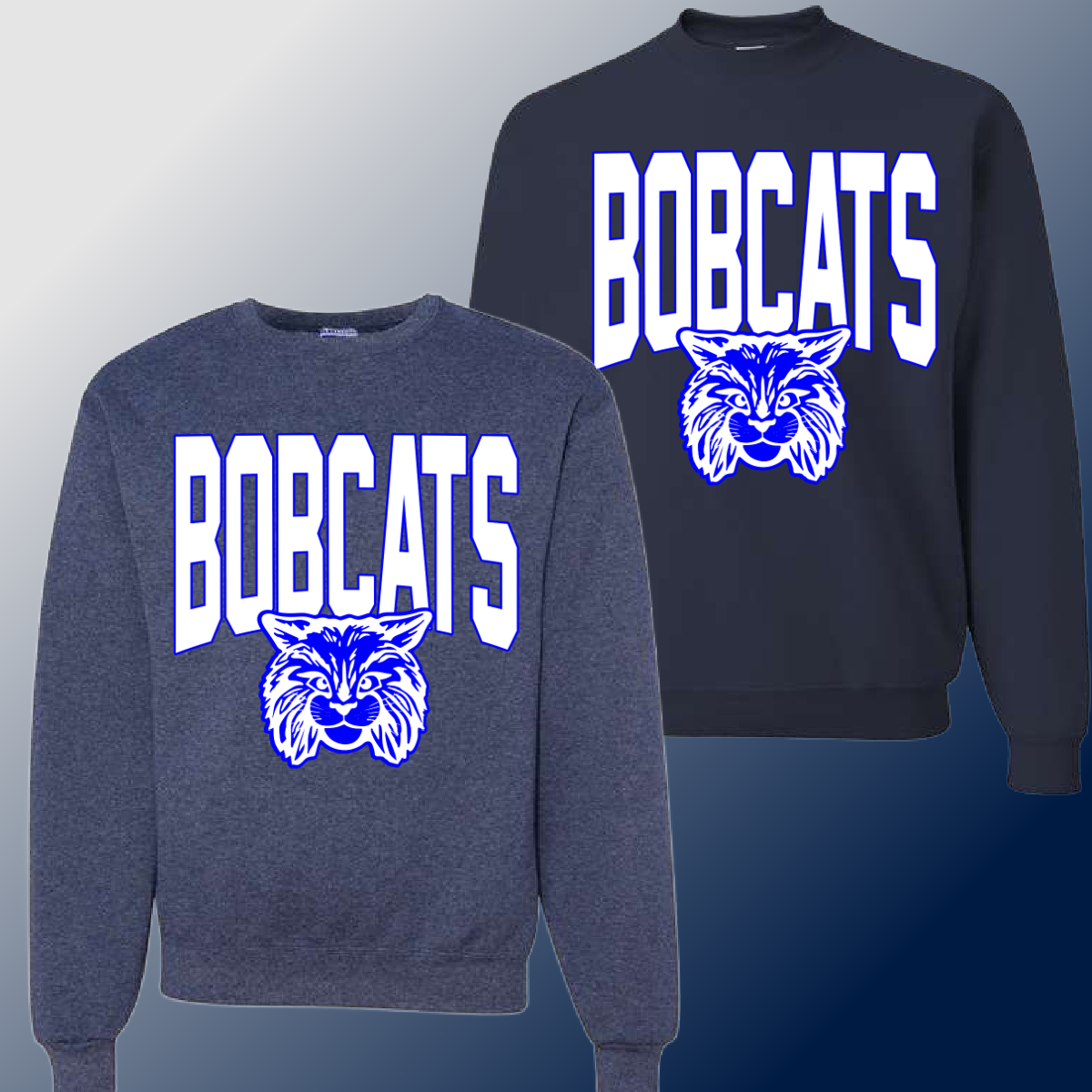 Bangor Central - Royal Mascot Basic Sweatshirt (Youth & Adult) - MADE TO ORDER/TWO WEEKS