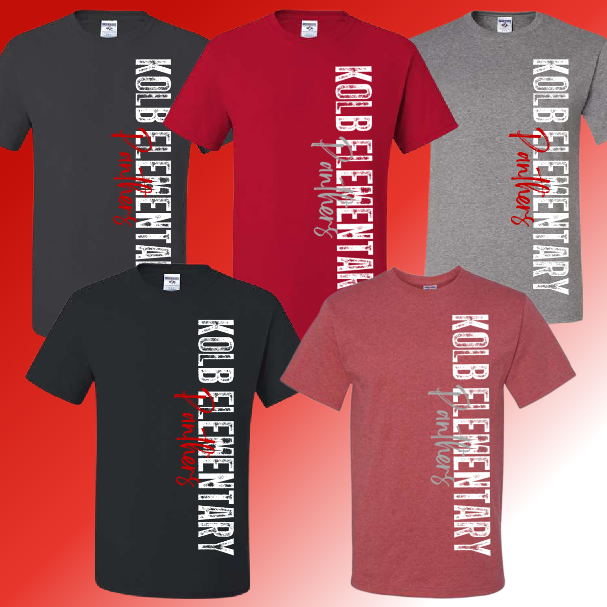 Kolb Elementary - Stamped/Vertical Basic Tee (Youth & Adult) - MADE TO ORDER/TWO WEEKS